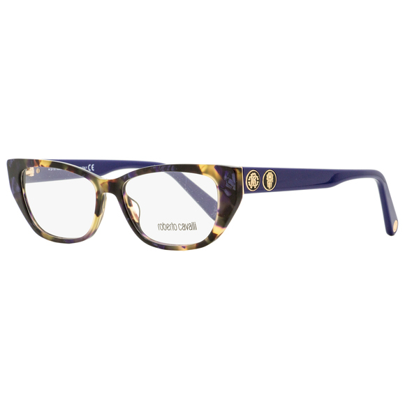 Roberto Cavalli Cateye Eyeglasses RC5108 055 Havana/Navy Blue 52mm 5108 - Picture 1 of 2
